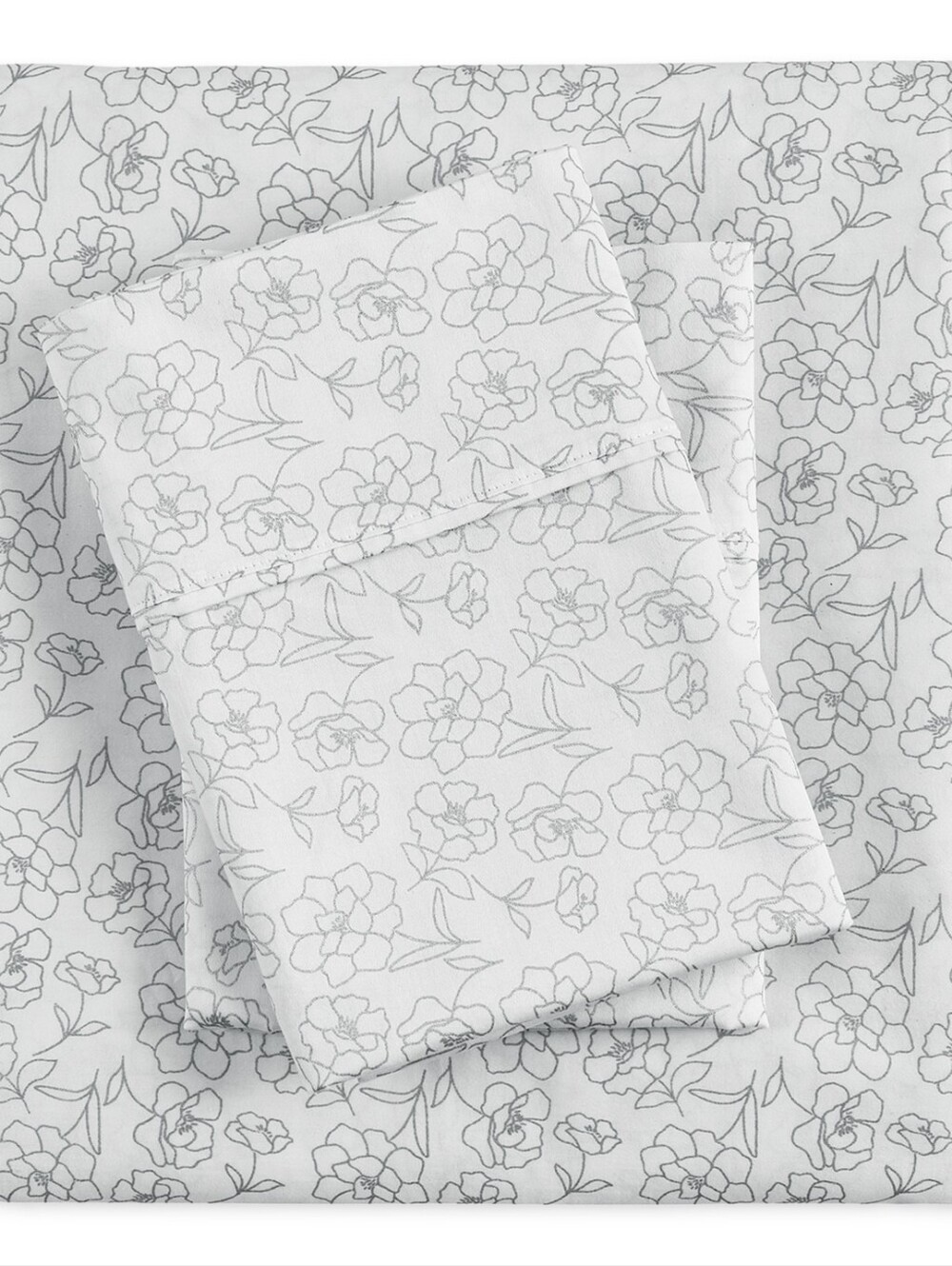 Fairfield Square Collection 300-Thread Count Metallic Cotton 4-Pc. Sheet Set, Ki